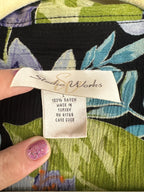 Vintage Sheer Floral + Shell Shirt