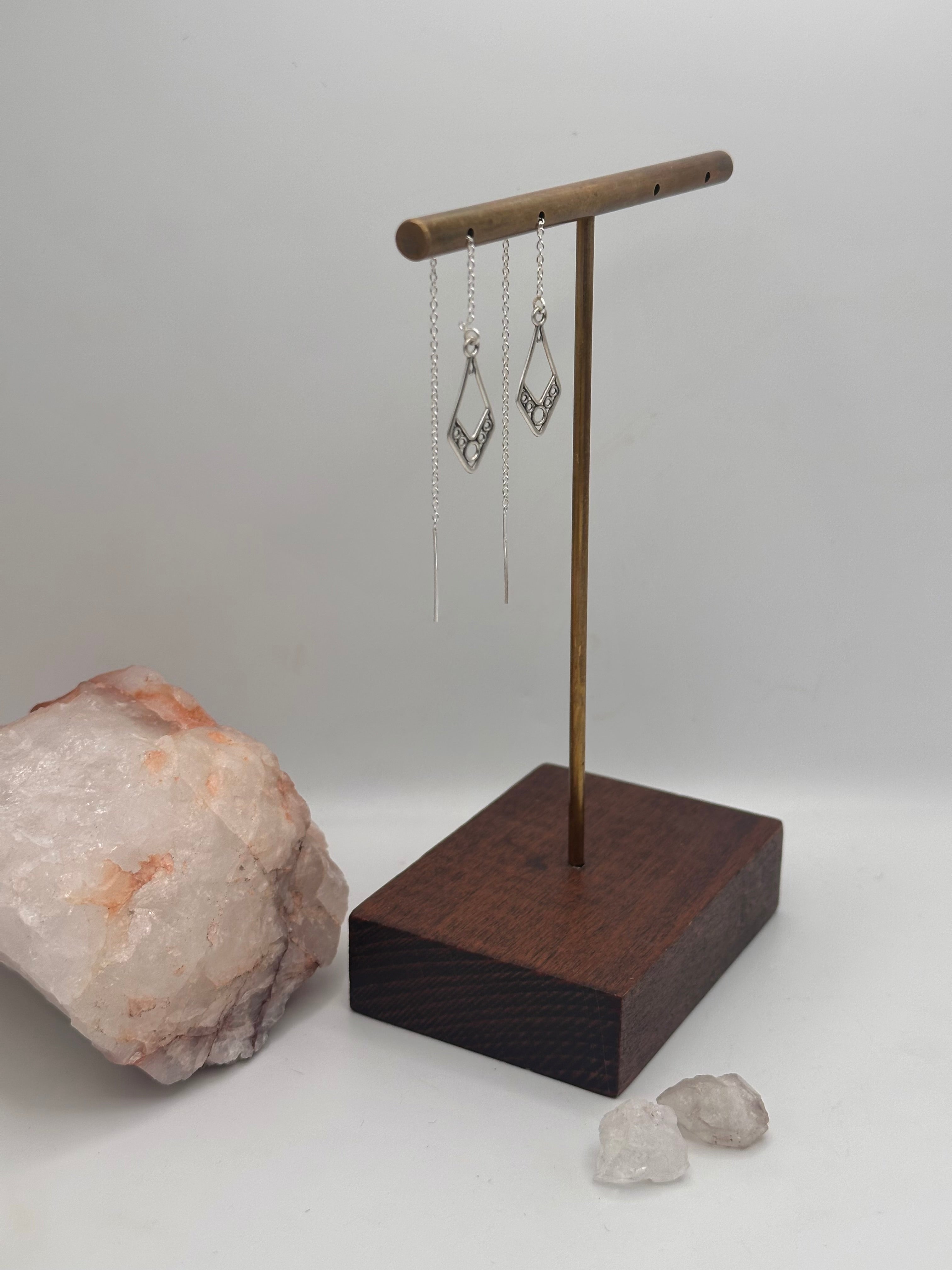 Threader geometric earrings