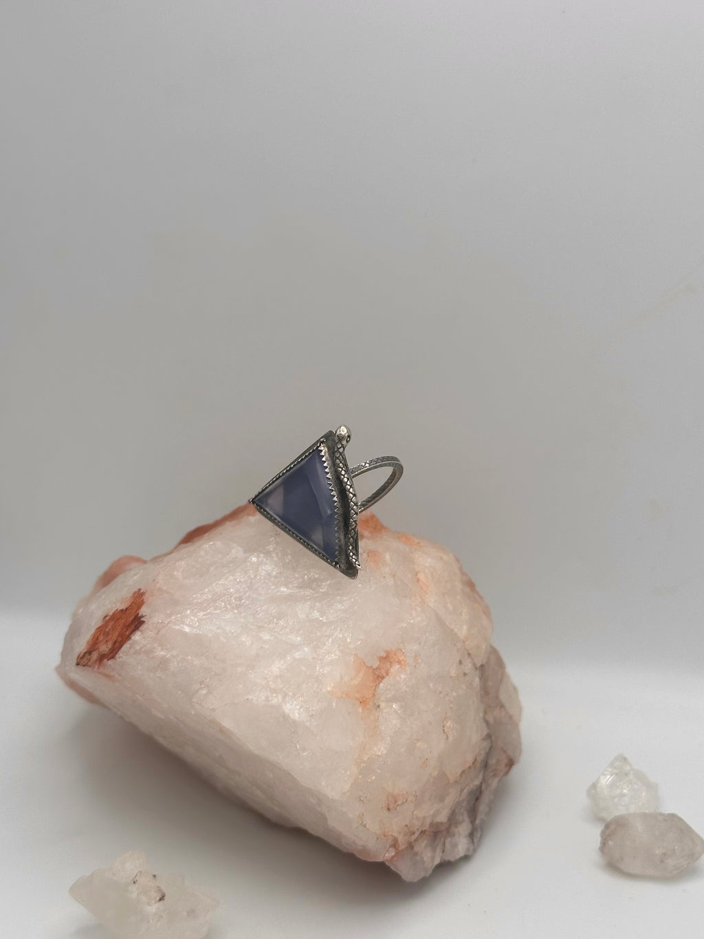 Blue Fluorite Snake ring