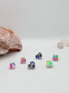Glitter resin studs