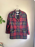 Vintage Wool Plaid Coat
