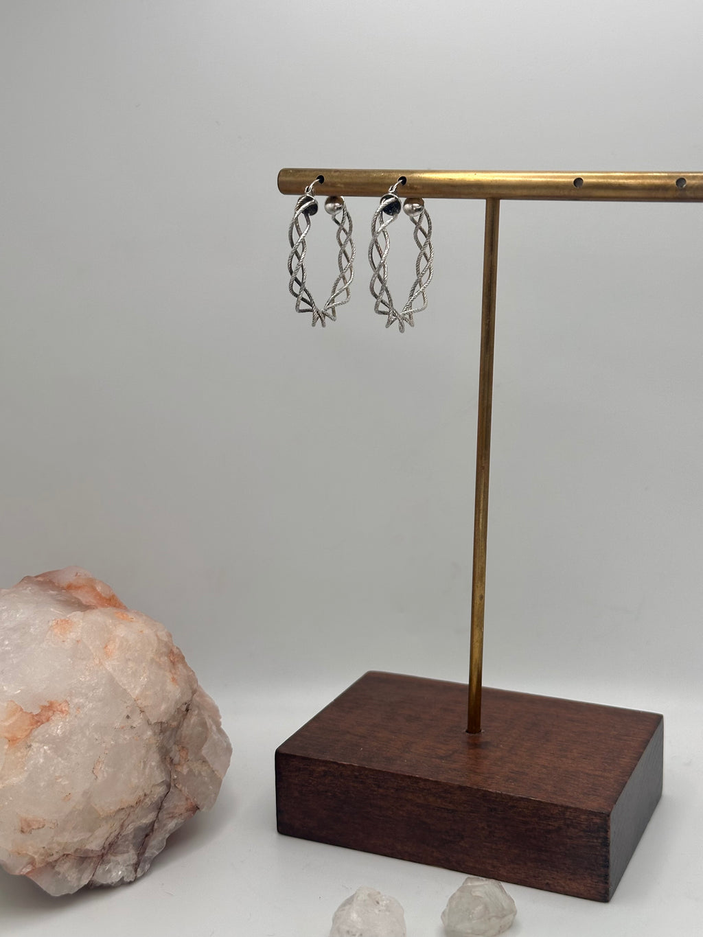 Vintage braided hoops