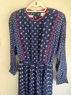 Vintage California Girl 70s/80s Navy Floral Dress