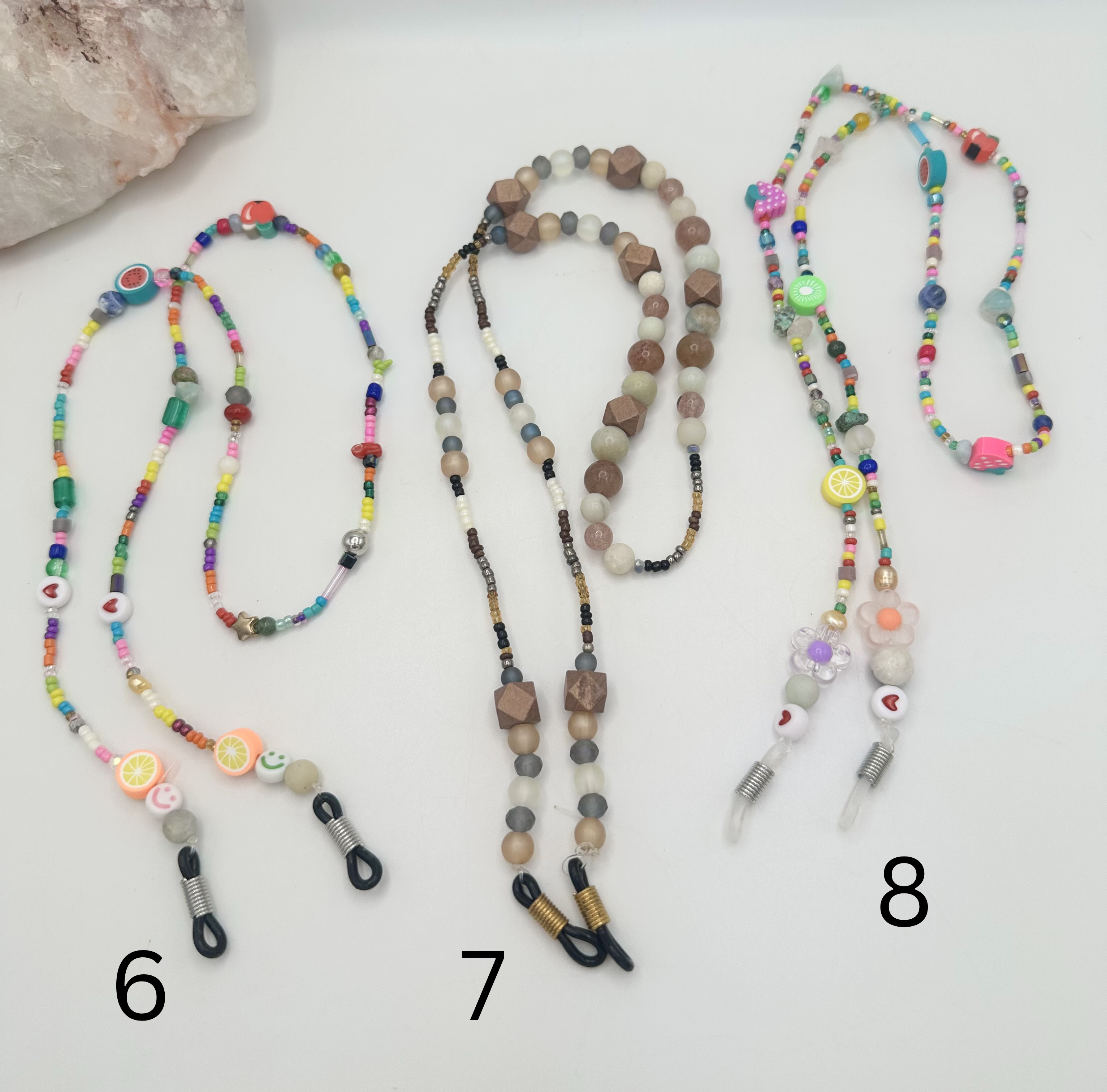 Beaded Eyewear Straps