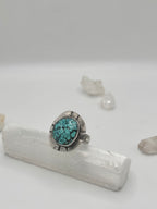 Spiderweb Matrix Turquoise ring