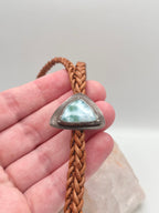 Larimar and Leather Bolo Tie