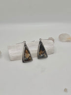 Woodsy Agate earrings