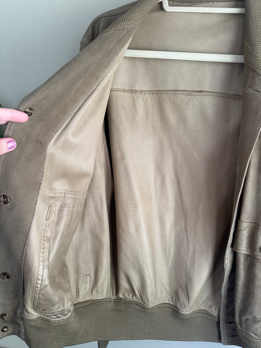 Vintage Paul Stuart Leather Bomber
