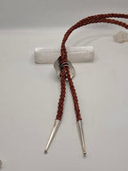 Turquoise and Leather Bolo Tie