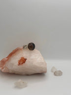 Vintage Smoky Quartz disco ring