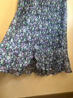 Blue + Purple 90s Floral Dress