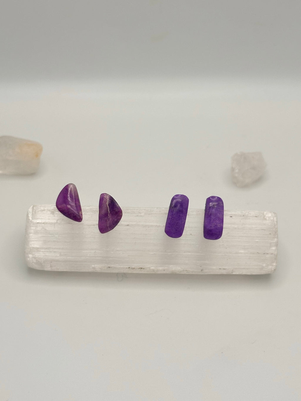 Sugilite purple studs