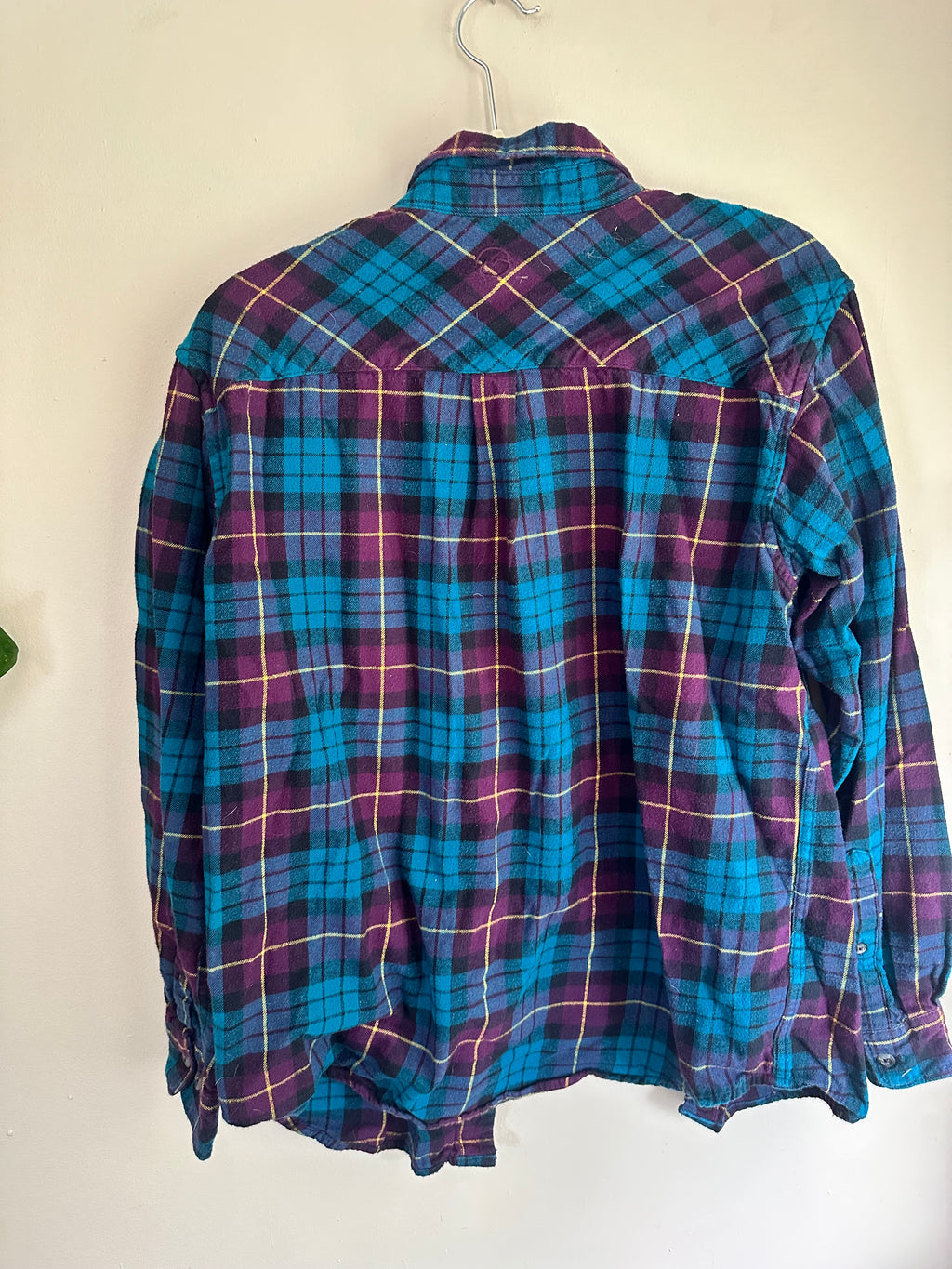 Purple + Blue Plaid Flannel