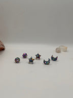 Glitter resin studs