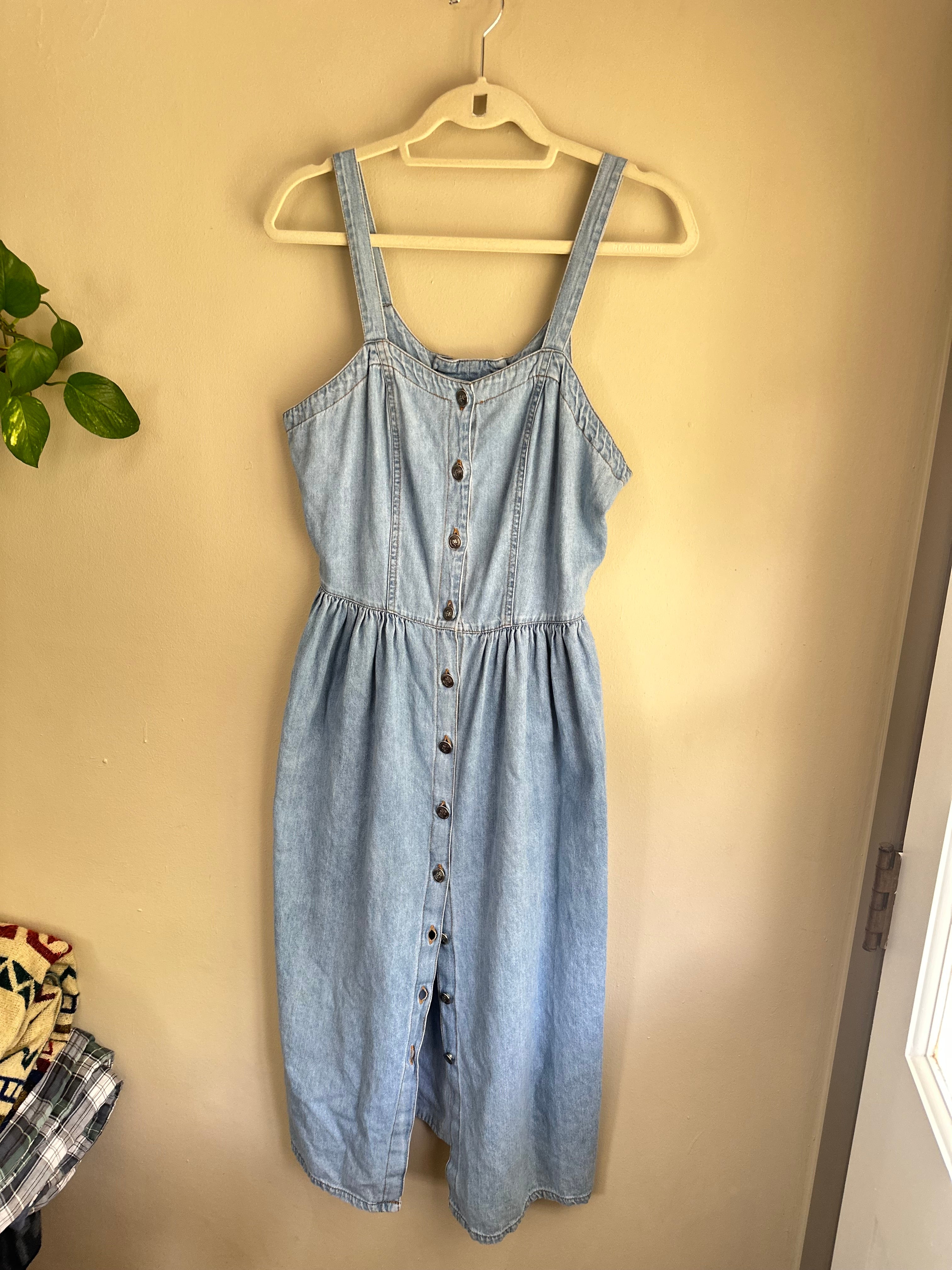 Vintage Light Denim Corset Dress