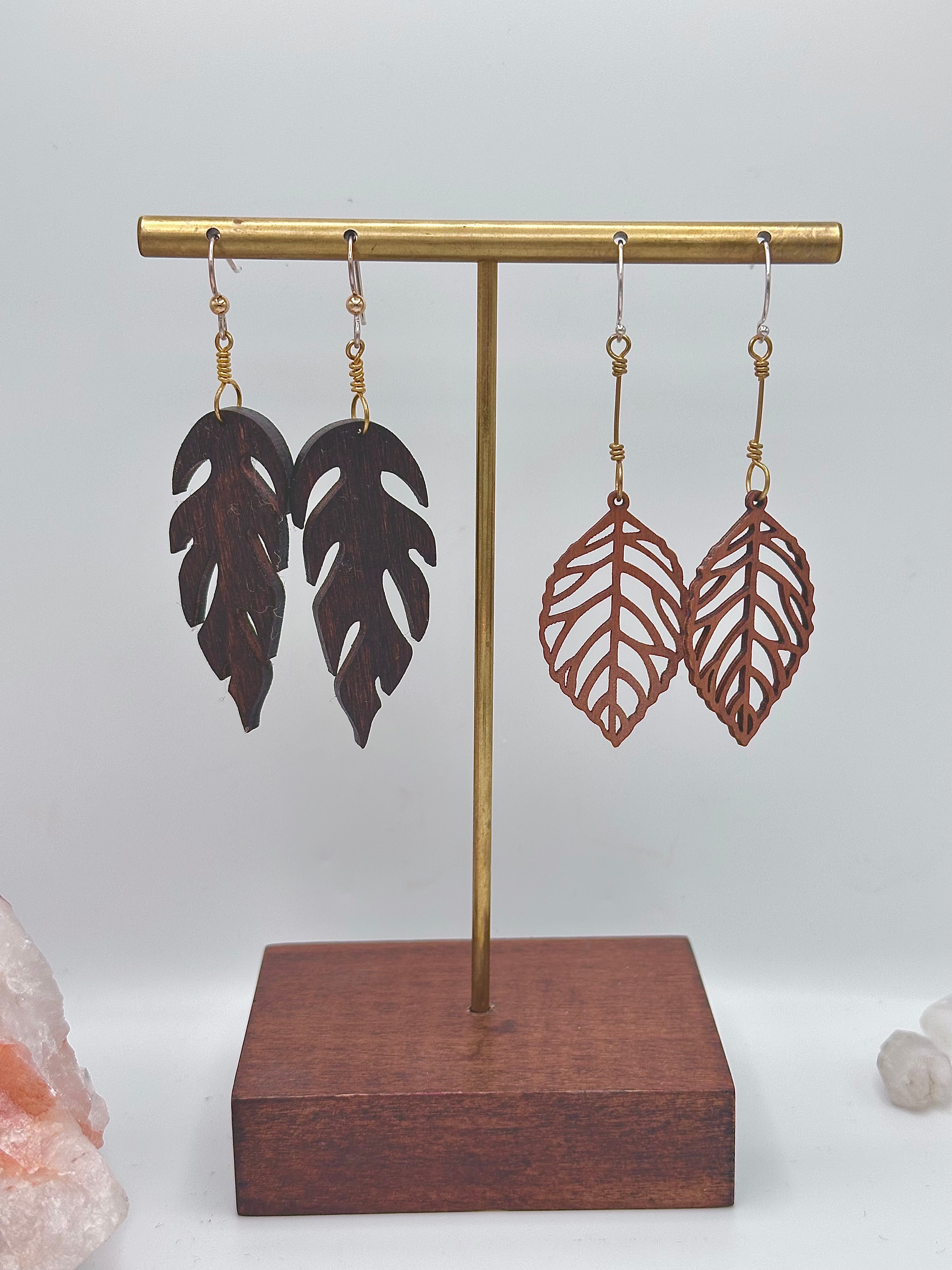 Plain Wood earrings