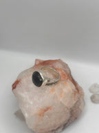 Vintage Smoky Quartz disco ring