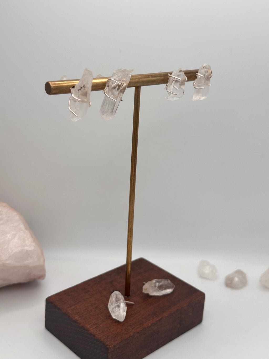 Montana Quartz crystal studs