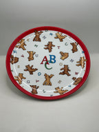 Vintage Tiffany & Co Alphabet Bears plate
