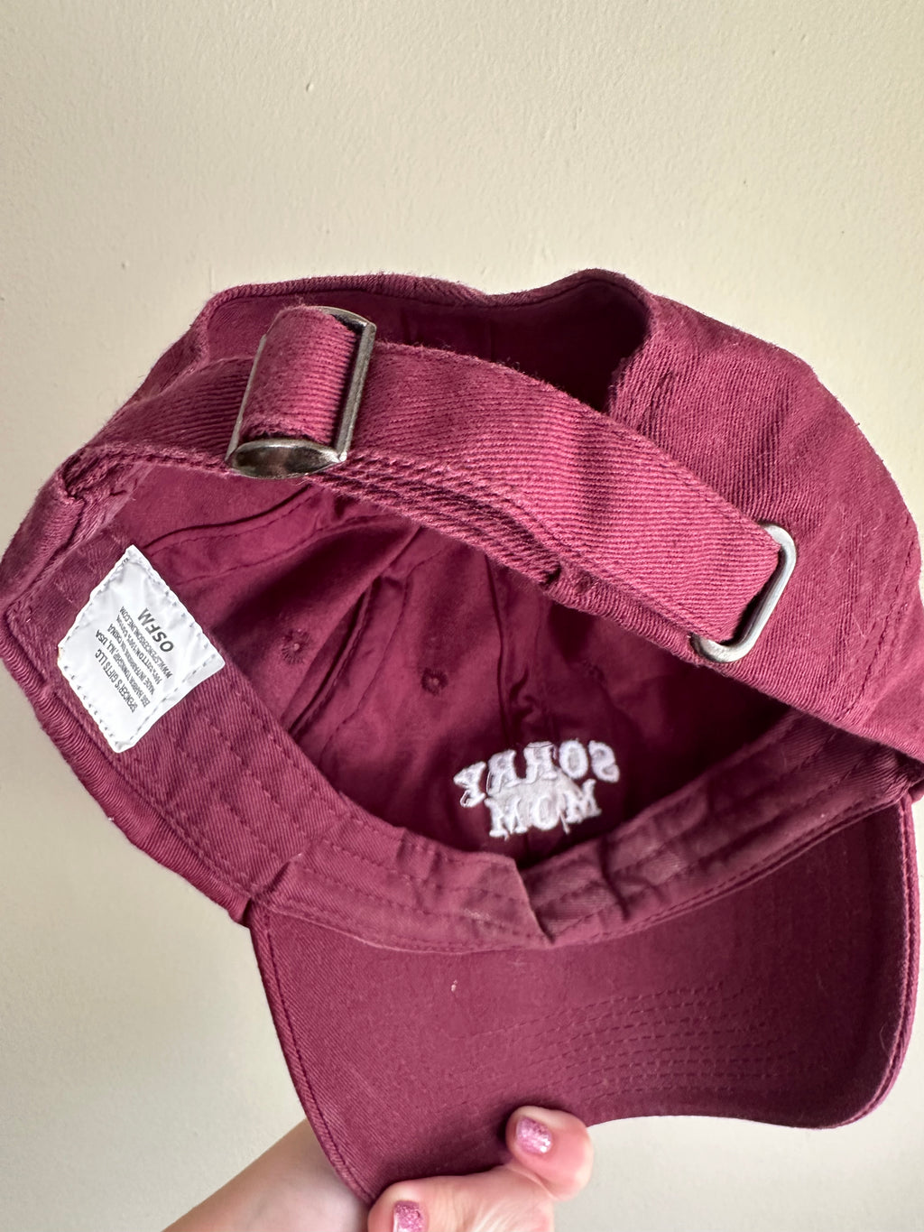 Sorry Mom Maroon Hat