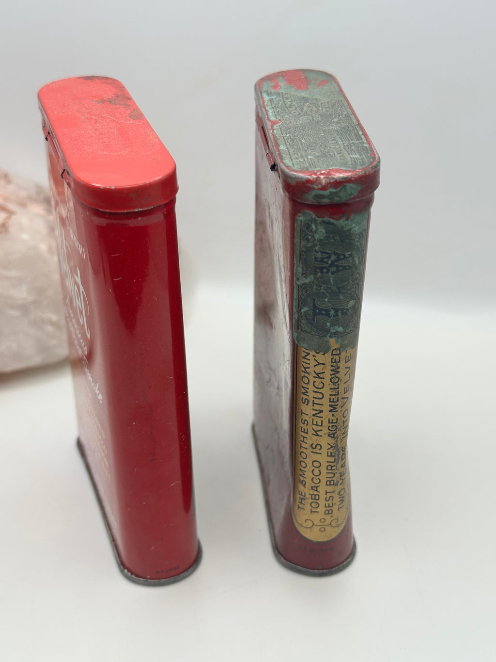 Antique Velvet Tobacco Tins