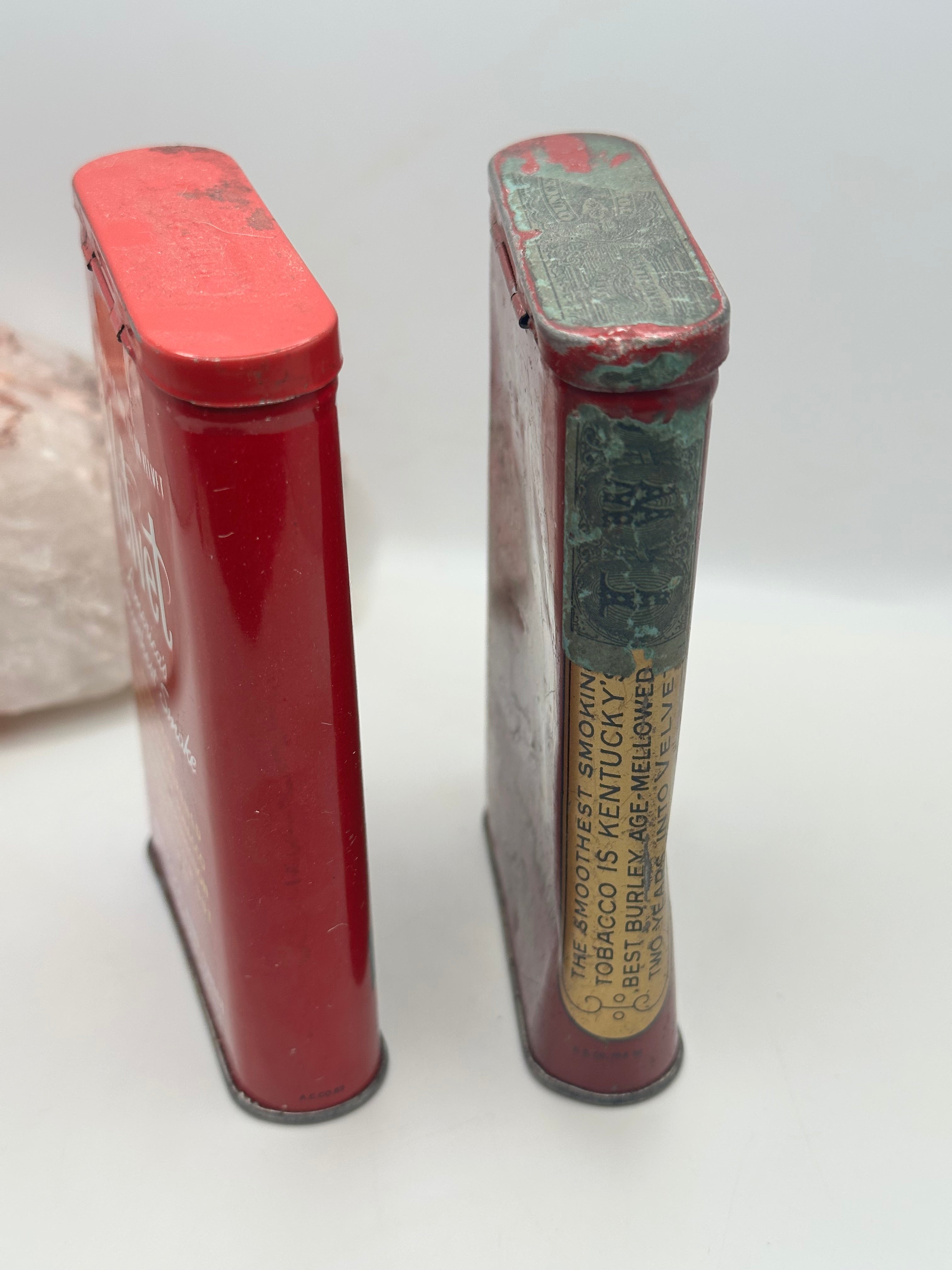Antique Velvet Tobacco Tins