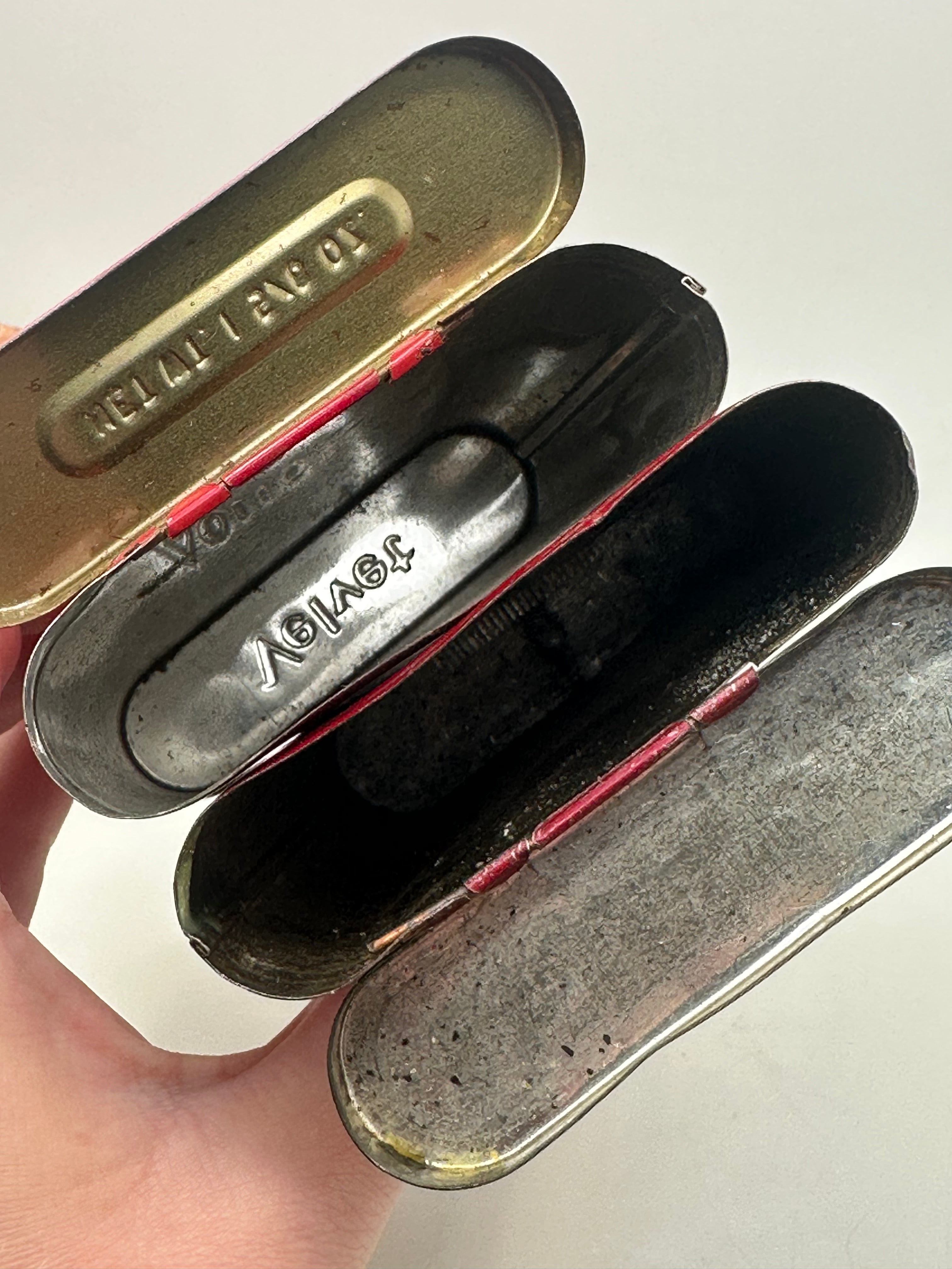 Antique Velvet Tobacco Tins