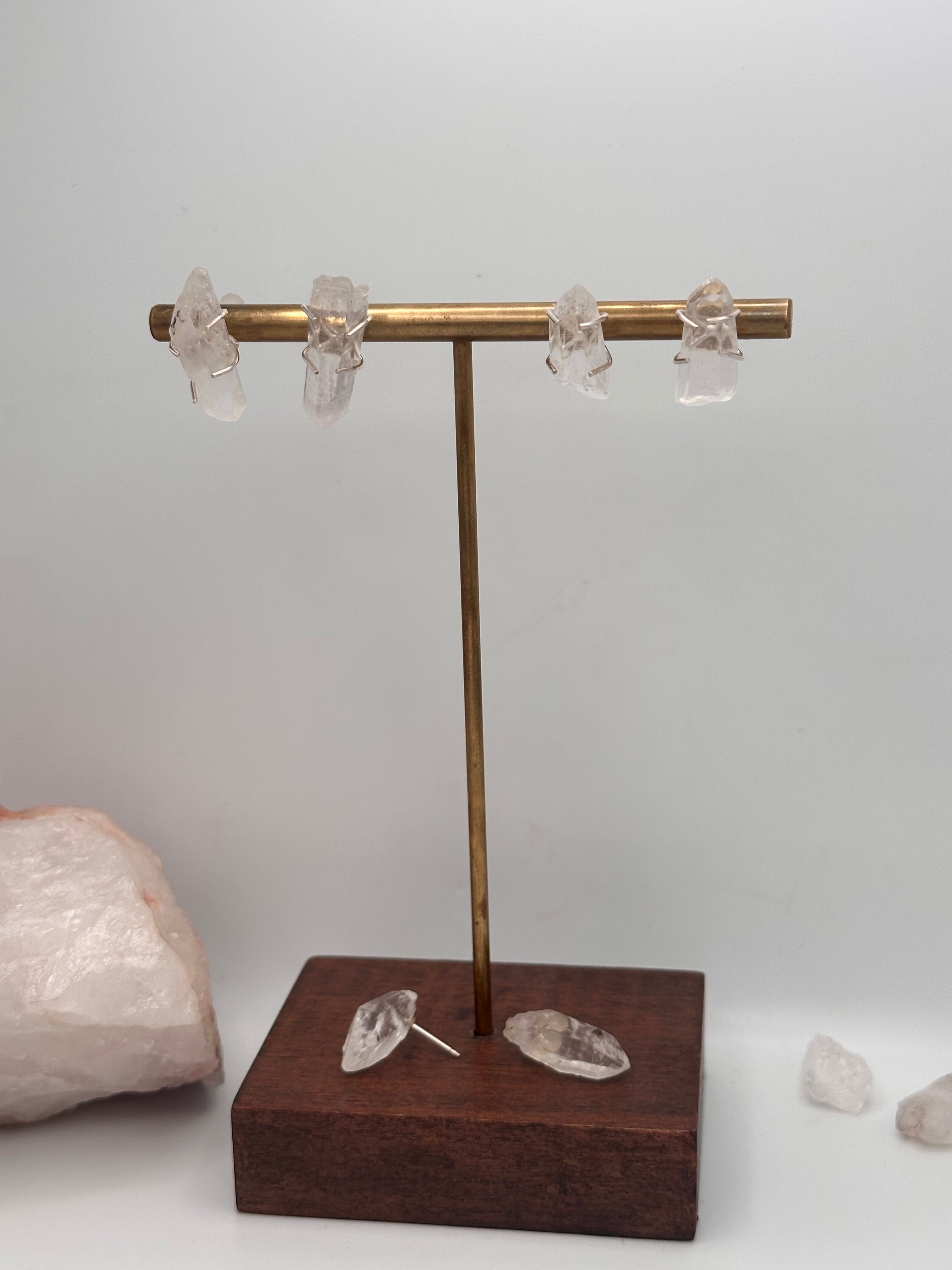 Montana Quartz crystal studs