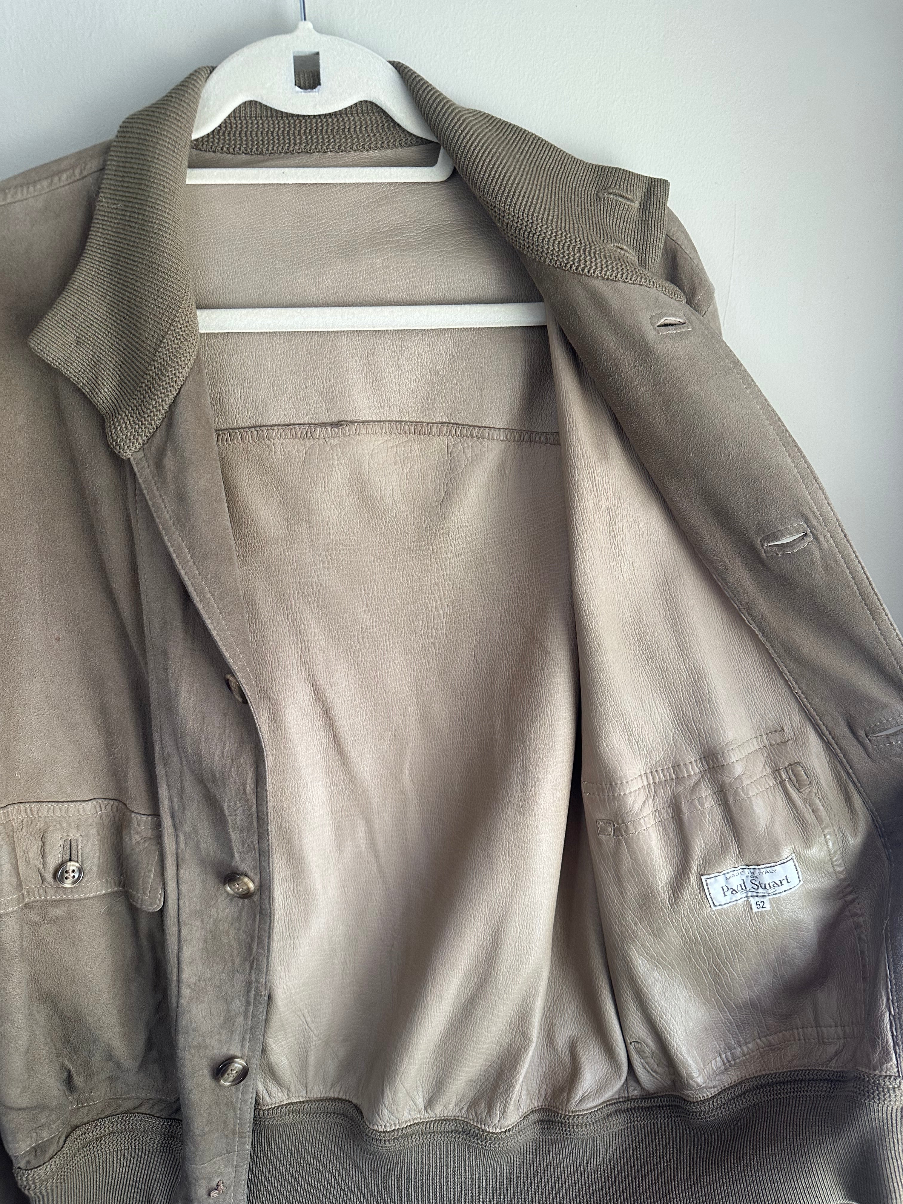 Vintage Paul Stuart Leather Bomber