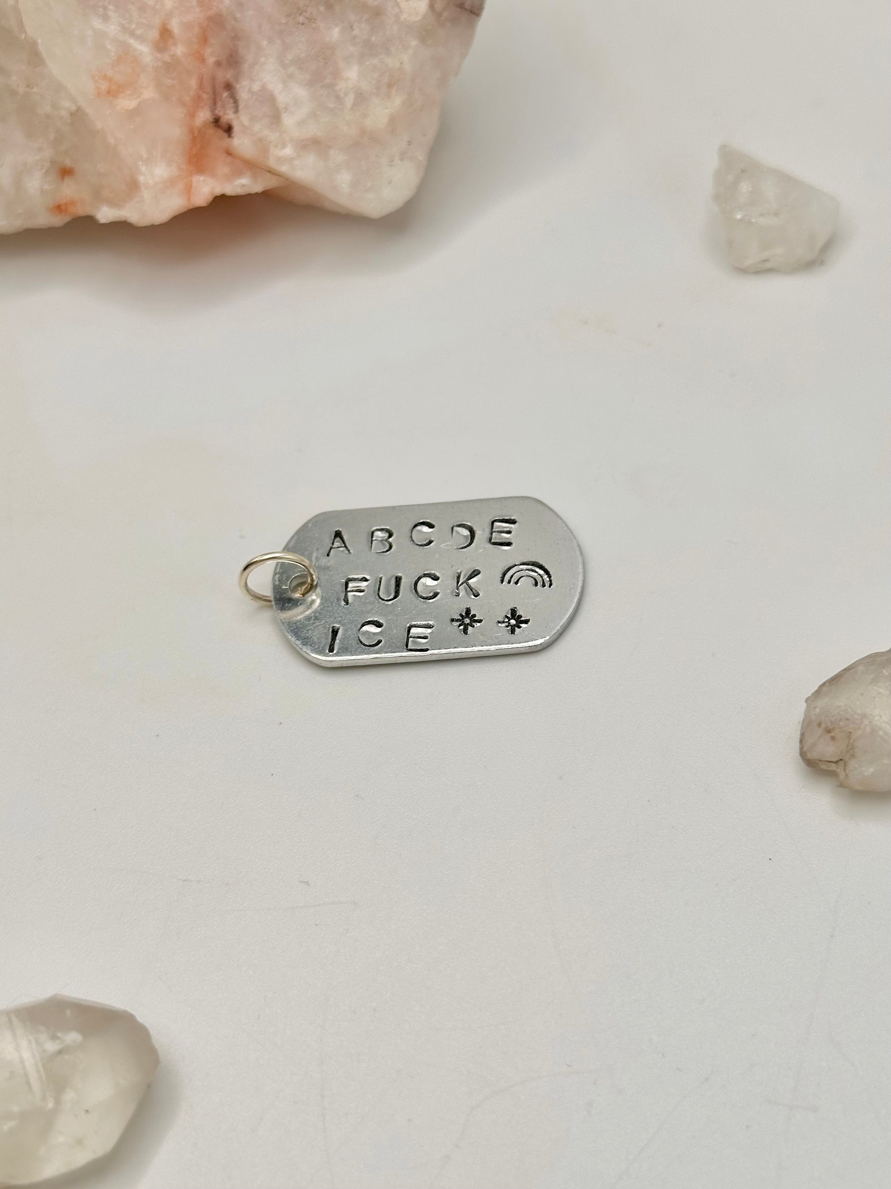 Stamped Conversation Charms