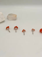 Red Agate studs