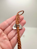 Larimar and Leather Bolo Tie