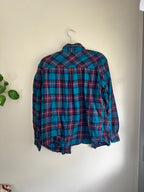 Purple + Blue Plaid Flannel