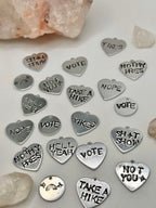 Stamped Conversation Charms