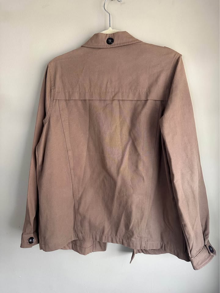 Umgee Utility Jacket with Floral Embroidery