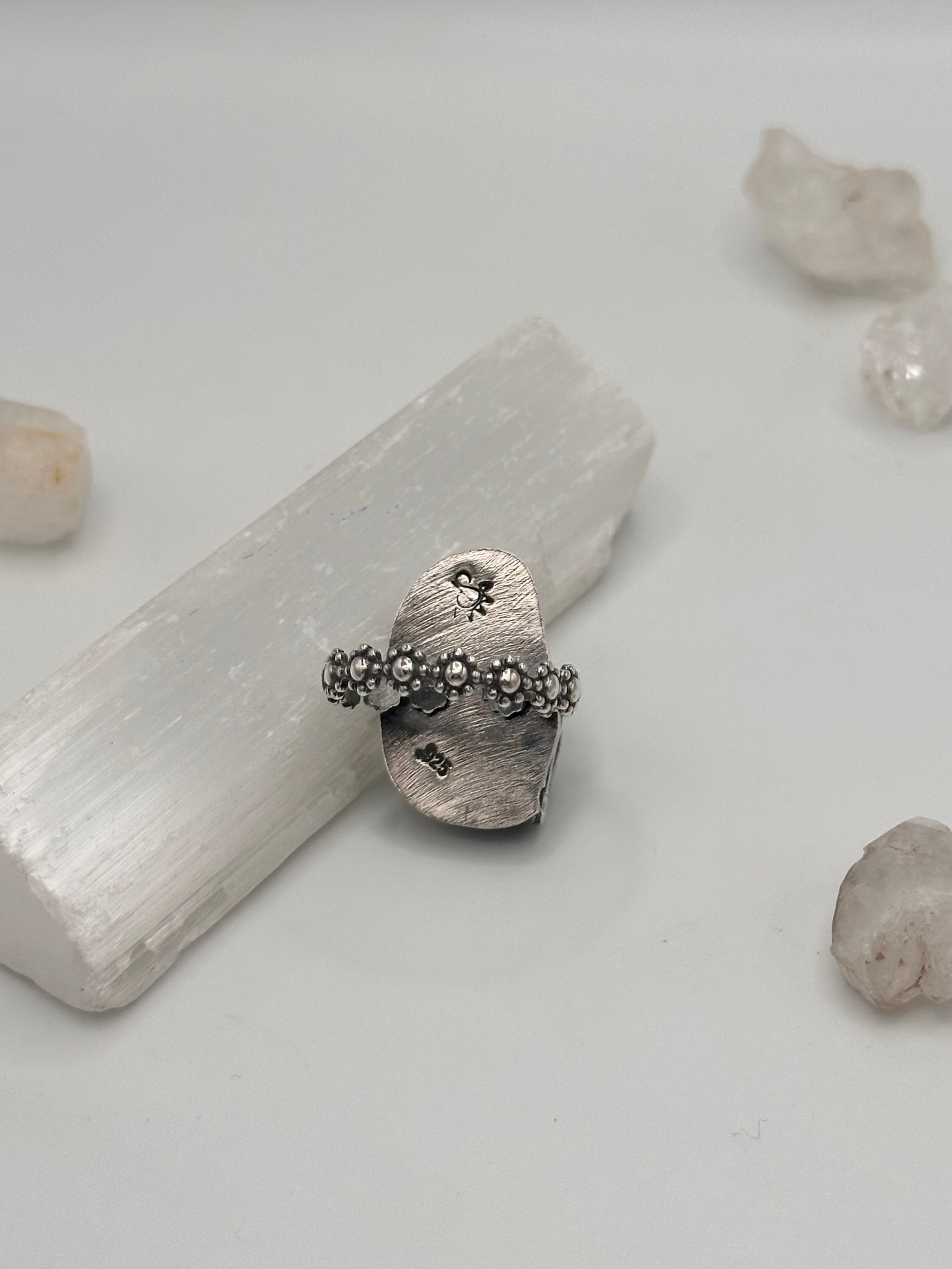 Larimar Mushroom ring