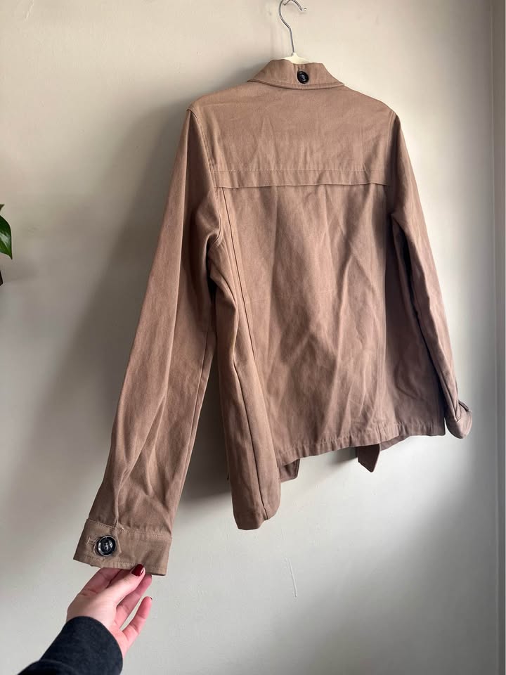 Umgee Utility Jacket with Floral Embroidery