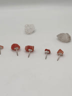 Red Agate studs
