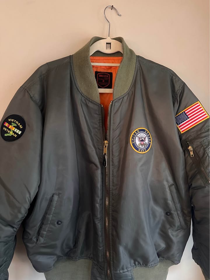 Vintage US Navy MA-1 Flight Bomber Jacket