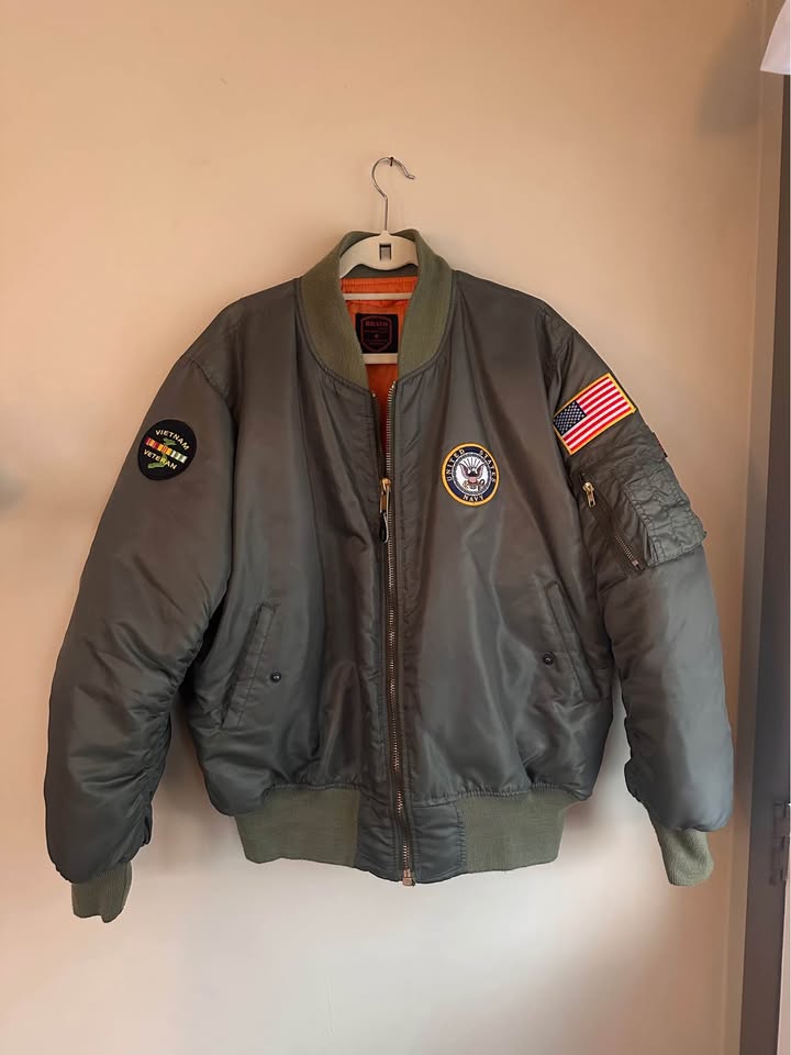 Vintage US Navy MA-1 Flight Bomber Jacket