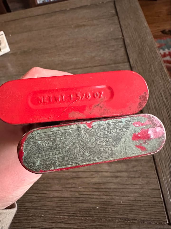 Antique Velvet Tobacco Tins