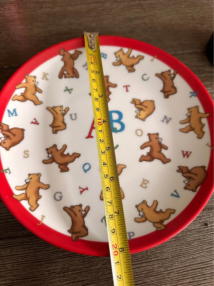 Vintage Tiffany & Co Alphabet Bears plate