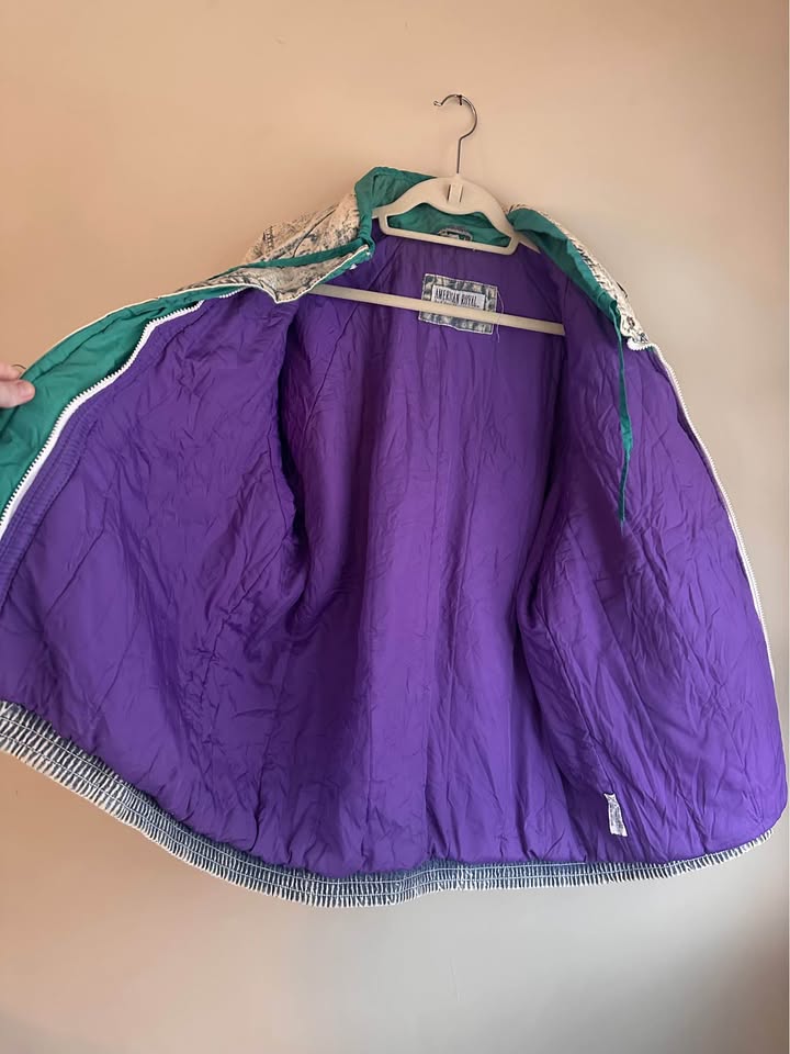 Vintage 90s Gloria Vanderbilt Denim Puffer Jacket
