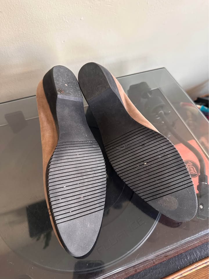 Vintage 9.5AA Salvatore Ferragamo Suede Loafers