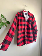 Buffalo Plaid Sherpa-Lined Flannel Jacket