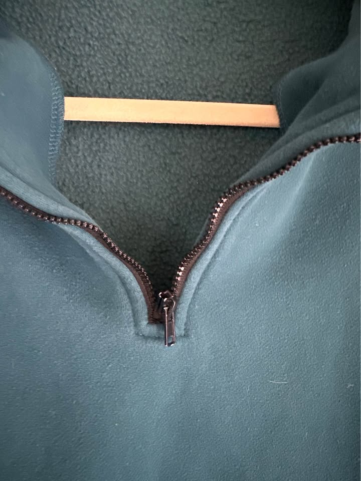 Dark Teal 1/4 Zip Sweatshirt