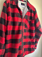 Buffalo Plaid Sherpa-Lined Flannel Jacket