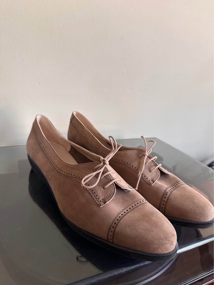 Vintage 9.5AA Salvatore Ferragamo Suede Loafers