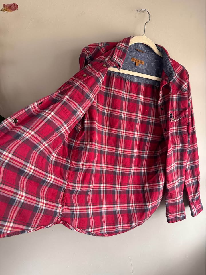 Jachs Girlfriend Western Plaid Flannel