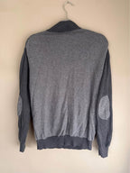 Cotton Cashmere 1/4 Zip with Elbow Patches